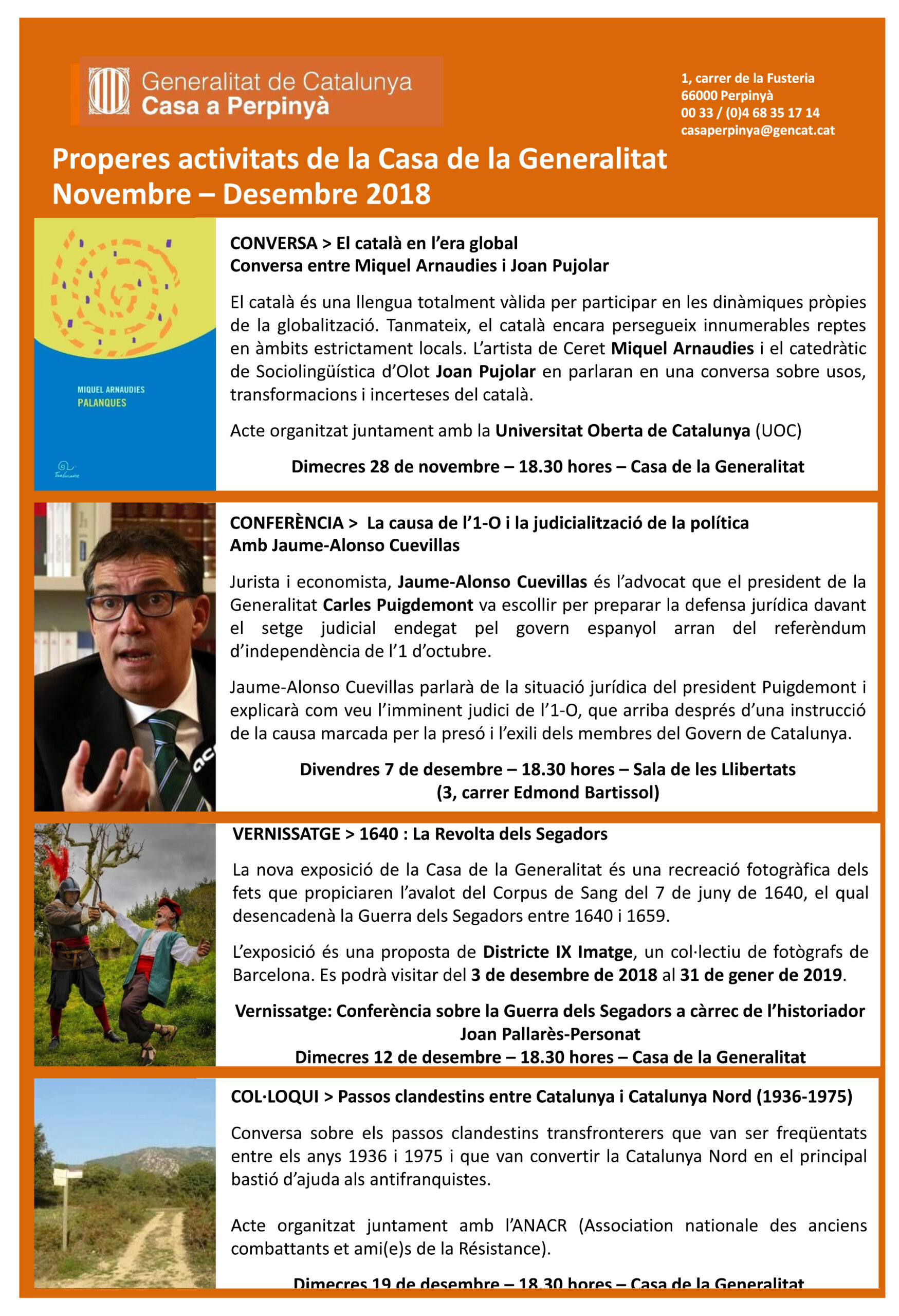 Instal·lació a Perpinyà, 1 de desembre de 2018.